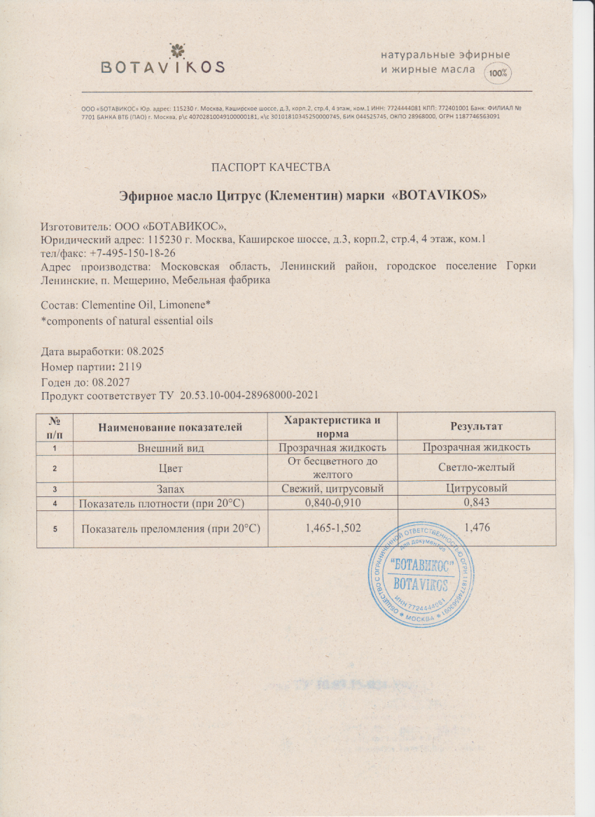 Паспорт №082025